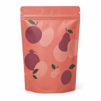 Sachet Doypack en Papier Kraft Refermable avec Feuille d'Aluminium, Fermeture Ziplock, Thermoscellable pour Emballage de Thé et Café