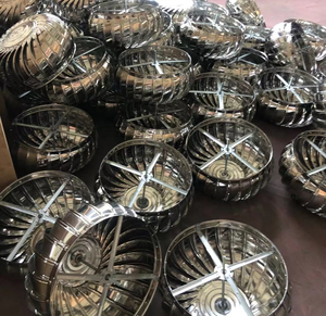 Trọng Lượng Thấp Thép Không Gỉ Gió Driven Turbine Air Roof Quạt Thông Gió Hình Thức Nhà Máy - Product Image 4