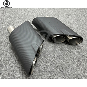 Punta de escape de fibra de carbono seca estilo R para Mercedes Benz Clase G W464 G63 G500, silenciador de carbono, tubo de escape, piezas de coche - Product Image 2