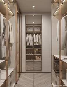 Armoires à vêtements modernes, armoires de luxe pour chambre, armoires portables, armoires combinées, éclairage LED avec capteur - Product Image 5