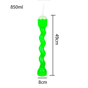 Copas de recuerdo <span class=keywords><strong>para</strong></span> beber de plástico en espiral, gafas de patio de diseño trenzado <span class=keywords><strong>para</strong></span> aguanieve <span class=keywords><strong>para</strong></span> fiestas en el patio al aire libre - Product Image 5