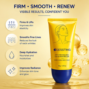 Crème raffermissante et liftante pour le cou avec applicateur à bille, hydratante et lissante, pour soulager les rides du cou - Vente en gros - Product Image 4
