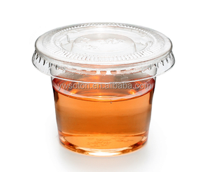 Dùng một lần nhỏ <span class=keywords><strong>container</strong></span> cho bánh và nước sốt PET/PP chất liệu <span class=keywords><strong>sealable</strong></span> cup nắp nước tương và Wasabi lưu trữ - Product Image 1