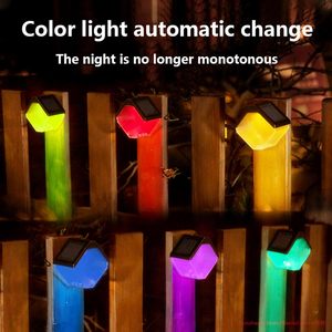 ไฟ LED RGB อุ่นสำหรับติดตั้งภายนอกอาคาร ขนาดเล็ก กันน้ำ IP65 ใช้พลังงานแสงอาทิตย์ เหมาะสำหรับรั้ว บันได ผนัง โคมไฟแขวนสวน ตกแต่งสวนในวันหยุด - Product Image 4