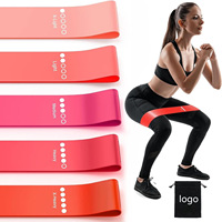 Lot de Bandes de Résistance en Latex Élastique pour Femmes – Bandes en Boucle pour Exercices des Fessiers et des Jambes