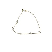 Ensemble de bijoux en argent sterling 925 avec zircon, motif trèfle à quatre feuilles, collier, boucles d'oreilles, bracelet et bague, chaîne de clavicule, idéal pour un cadeau - Vente chaude en dropshipping