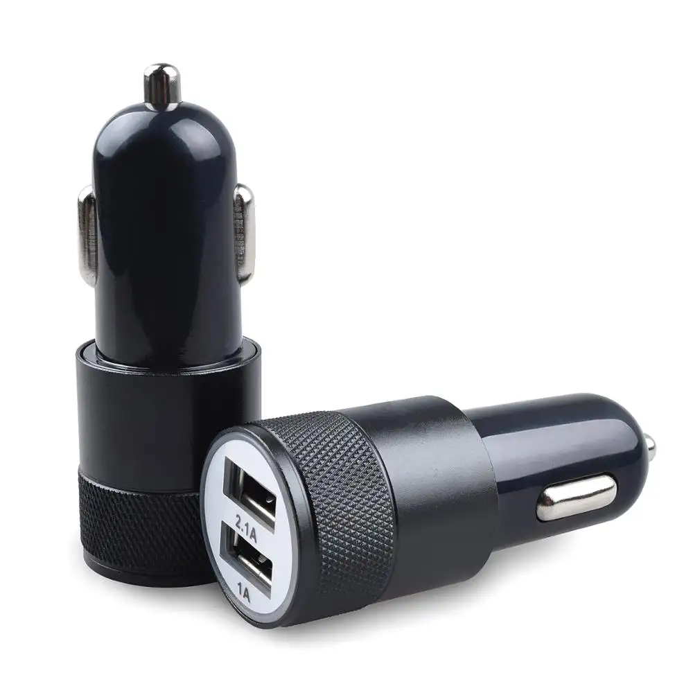 Mobile Accessories Car Cigarette Lighter Fast Charger Dual USB Adapter Fast Charging Mini Charger 5V 2.1A Charger For Samsung