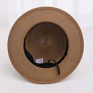 Chapeau de paille français à bord plat 2025 – Nouveau chapeau canotier en paille pour l'été et les vacances à la plage - Product Image 3