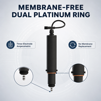 Sensor de Cloro Residual en Línea con Sonda de Doble Electrodo de Platino para Monitoreo del Tratamiento de Agua Potable y de Piscinas