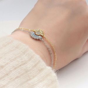 Pulsera de circonita cúbica Sun and Moon para mujer, juego de pulseras ajustables para parejas, regalo de joyería para fiesta y boda - Product Image 3
