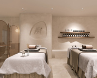 Aménagement intérieur de salon de beauté, mobilier sur mesure, centre commercial de coiffure, décoration de magasin commercial tout-en-un, rénovation