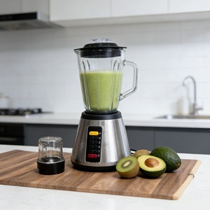 Licuadora eléctrica 2 en 1 de 1.6L de acero inoxidable con molinillo para uso en la cocina - Product Image 5