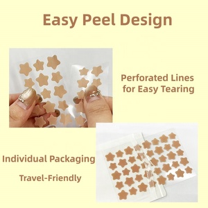 Adesivos para Acne de Cuidados Pessoais: Patches Hidrocoloidais Invisíveis Personalizados com Estrelas e Bolinhas para Cobrir Imperfeições Faciais - 40 Unidades - Product Image 4