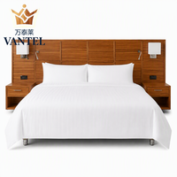 Solution de mobilier de chambre d'hôtel haut de gamme : Ensemble de chambre d'hôtel moderne en bois avec design personnalisé et approvisionnement direct usine