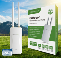 Point d'accès extérieur sans fil 1200 Mbps double bande 2,4 GHz et 5,8 GHz avec fonction de gestion cloud