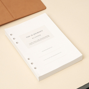 Agenda Personalizable con Logotipo, <span class=keywords><strong>A5</strong></span>, <span class=keywords><strong>6</strong></span> Anillas, Recargable, de Cuero PU, Organizador Diario con Ranuras para Tarjetas - Product Image 2