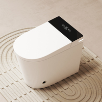 Toilette intelligente automatique avec bidet intégré, chasse d'eau par siphon, séchage à l'air, siège chauffant, pour salle de bain