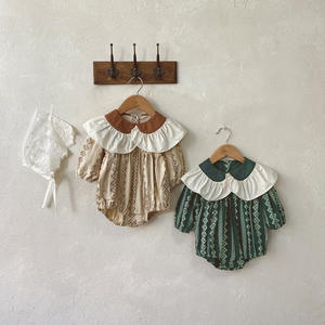 Mono de manga larga de bambú de Otoño de una pieza nueva moda 100% algodón orgánico recién <span class=keywords><strong>nacido</strong></span> 0- 24M Ropa de niña bebé - Product Image 5