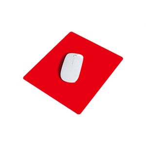 Tapis de souris promotionnel en tissu rouge en microfibre avec revêtement en caoutchouc personnalisé pour entreprises - Product Image 1