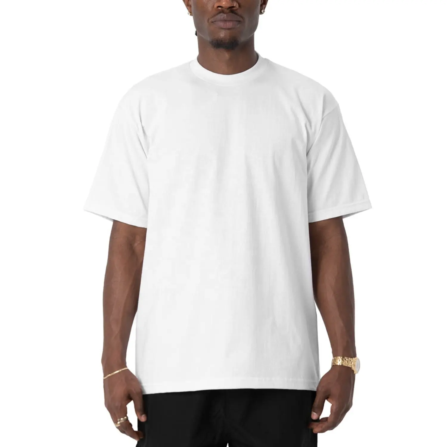 Düz t-shirt toplu boy tee gömlek dökün les hommes ağır ağırlık özel grafik baskı tasarım boş pamuk beyaz t shirt