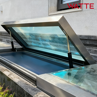 Ventana Inteligente de Doble Vidrio con Instalación Fácil de Fábrica, Ventana Superior Abatible, Impermeable, Eléctrica e Inteligente