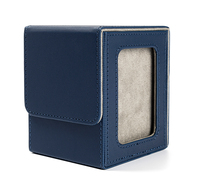 Boîte de rangement de cartes à collectionner à fermeture magnétique en cuir