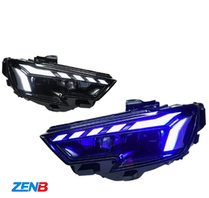 Conjunto de Faros Delanteros para Audi A3 2013-2016, Actualización a Estilo RS, Nuevas Luces LED de Circulación Diurna con Señal de Giro Secuencial, Luces de Proyección - Product Image 1