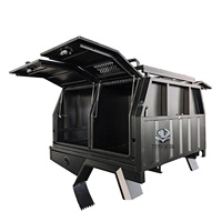 Auvent de benne double cabine sur mesure 1800x1800 avec tiroir de benne et boîte pour chien