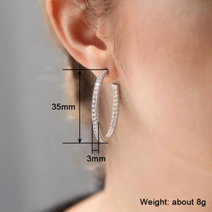 Orecchini a Perno Geometrici Rotondi per Donne, Accessori per Orecchie Semplici per Uso Quotidiano - Product Image 6