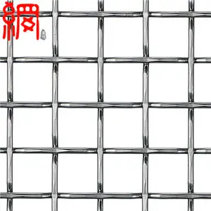 CN low price flat top crimped wire mesh supplier