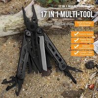 Kit de pinces multi-outils de qualité professionnelle en acier inoxydable, outils à main comprenant clé, lame, tournevis, couteau pliant et pinces