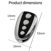 Duplicador de Control Remoto RF de 433MHz para Puertas de Garaje, Función de Copia Automática, Dispositivo Transmisor de 43392MHz, Abrepuertas