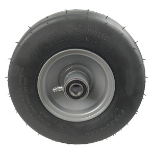 Neumático neumático sin cámara de caucho 9X3.50-4 para reemplazo de cortacésped, carga máxima de 80 kg - Product Image 2