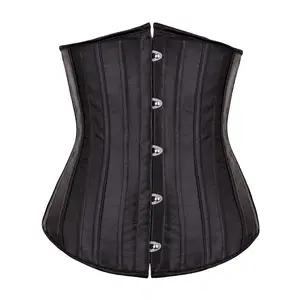 Cheap Price Underbust Corsets for Women Black Corset Top Waist Trainer Fashion Bustier Plus Size Corset