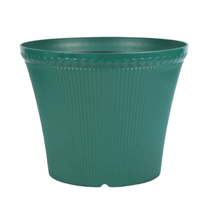 ऊर्ध्वाधर रिबन pp planter चमकदार फिनिश क्लासिक क्लासिक फूल के बर्तन घर और बगीचे के लिए जल निकासी छेद के साथ - Product Image 6