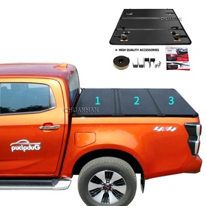 Cubierta de Aluminio Plegable en Tres Partes para <span class=keywords><strong>Camionetas</strong></span> SSangYong Jac T6/T8/BT50, Compatible con Modelos Toyota Tacoma, Isuzu y GMC NP300 - Product Image 2