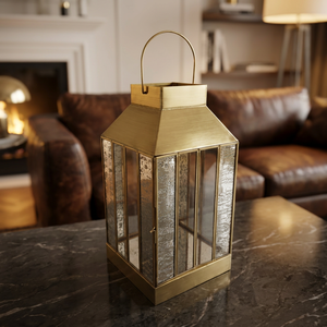Artisan Design <b>Brass</b> <b>Lantern</b> with Mirrored Glass Panels Handmade Home Decor Model L741 - Product Image 1
