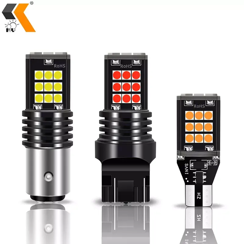 leds for cars Brake lights reverse lights 1156 BA15S P21W PY21W T20 T15 W16W 24SMD 3030 LED Replacement Bulbs Turn Signal Light