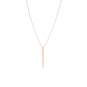 Collar con Colgante de Barra Larga de Plata de Ley 925 Azuris, 55 cm de Largo, Origen Turquía - Product Image 2