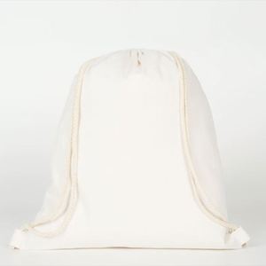 Unisex Custom <b>Drawstring</b> <b>Backpack</b> Lightweight Cotton Sports Gym Logo-Print Foldable Eco-Friendly Portable Reusable Festival - Product Image 2