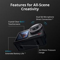 Osmo Action 5 Pro Combo Estándar, Cámara Vlog 4K Resistente al Agua con Seguimiento de Sujetos, Sensor de 1/1.3 Pulgadas y Pantallas Táctiles OLED