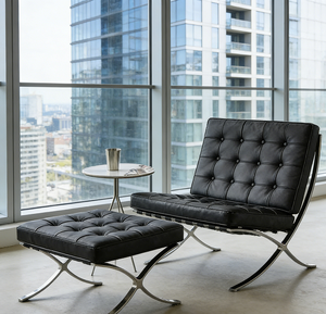Offre à Durée Limitée : Canapé Simple Surdimensionné avec Ottoman en Cuir Doux et Confortable, Facile d'Entretien, Idéal pour Petits Espaces - Product Image 6