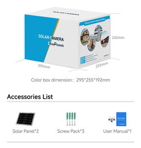 Caméra de sécurité solaire 4G en gros, 3 PTZ, 4 écrans, enregistrement 24h/24 et 7j/7, 2 panneaux solaires, batterie 12000mAh, 12MP, IP66, audio bidirectionnel - Product Image 6