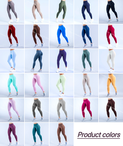 Pantalons <span class=keywords><strong>de</strong></span> <span class=keywords><strong>yoga</strong></span> sans couture pour femmes, taille haute, effet push-up, leggings <span class=keywords><strong>de</strong></span> sport, nouvelle Ropa Deportiva pour la course à pied, vêtements <span class=keywords><strong>de</strong></span> sport, collants - Product Image 2