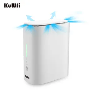 New Design KuWFi 300Mbps Cat4 Micro Sim Card Wireless Modem Indoor 4g Lte Wifi Cpe Router For Mobile Office