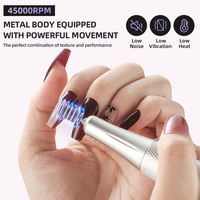 Ponceuse à ongles silencieuse à fixation lombaire, moteur sans balais, faible bruit, lime à ongles électrique