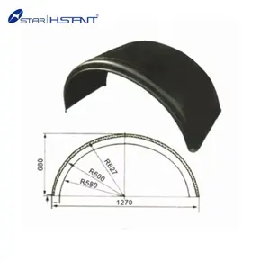Hochwertiger Lkw-Semi-Anhänger-Rad Stahlkotflügelzaun Schlammschutzgitter Kunststoff-Schlammschutzgitter