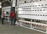 Machine de traitement du verre CNC à 3 axes haute précision EASTGLAZ, machine de perçage et de fraisage verticale avec composant moteur principal