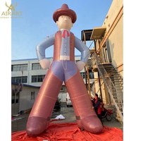 Figure de cowboy gonflable pour activités de plein air, Cowboy gonflable pour la publicité