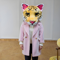 Costume de mascotte personnalisé de la marque Shengye, tête de mascotte en peluche de léopard pour événements, personnage de film, cosplay